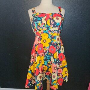 Modcloth Ixia Hour by Flower Retro A-line Dress